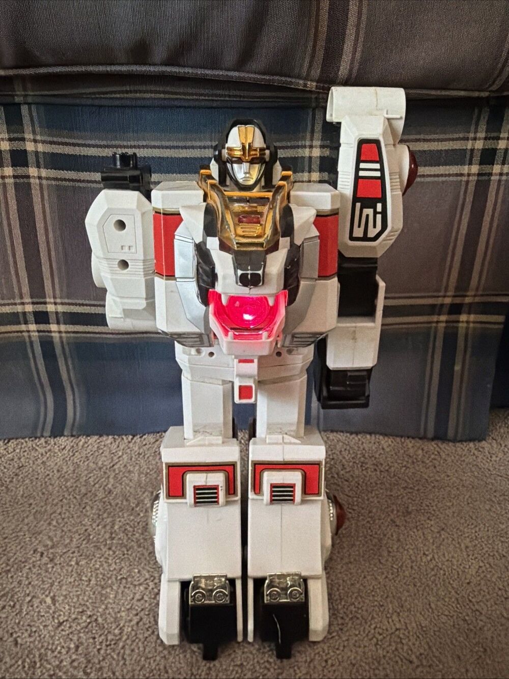 White Tigerzord 1994 Bandai Power Rangers MMPR Zord Megazord Incomplete Working